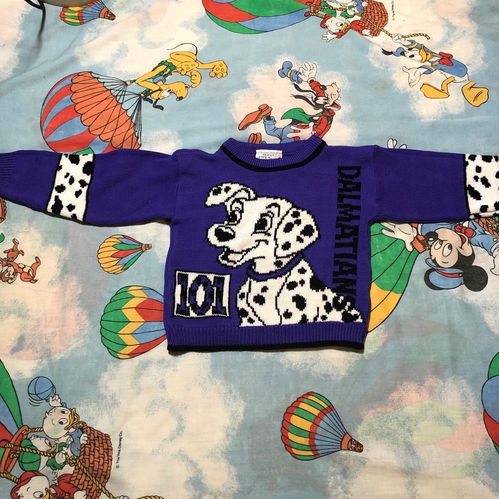 Vintage 90’s children’s 101 Dalmatians sweater